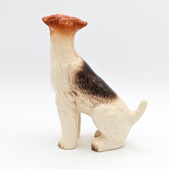 Kingston Pottery England Vintage Hand Painted Airedale Terrier Statue Figurine - Picture 6 of 12